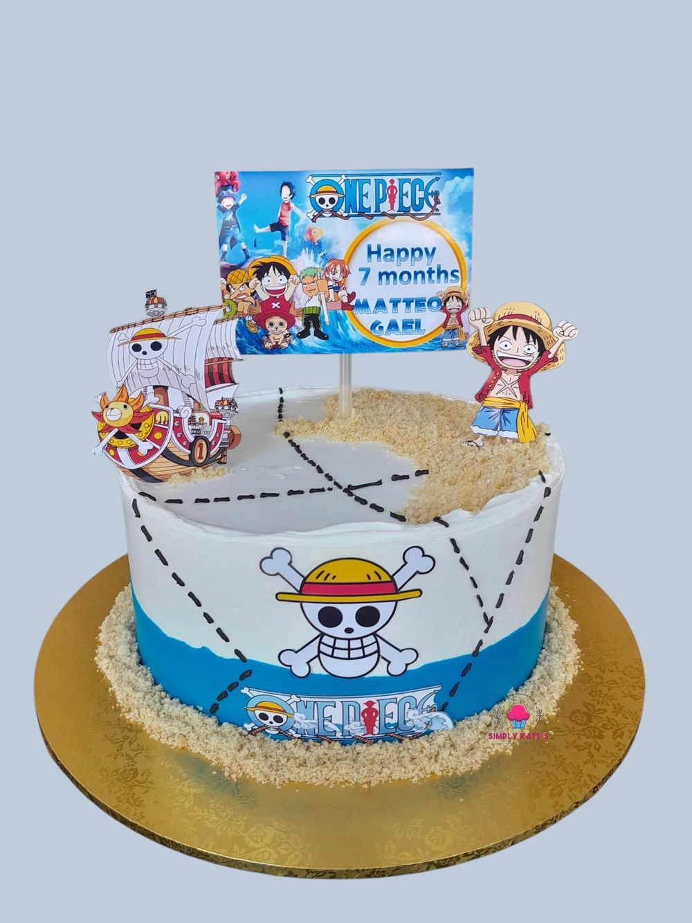 One Piece themed cake